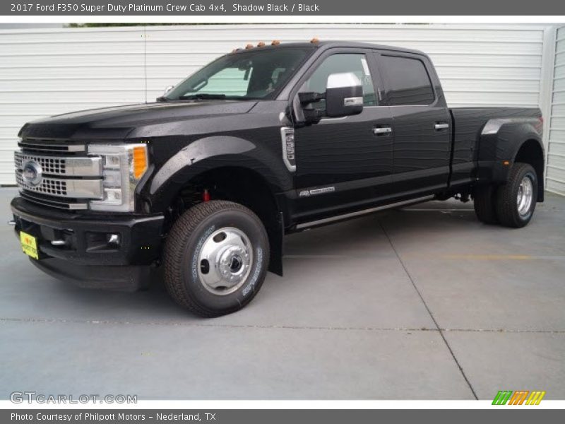 Shadow Black / Black 2017 Ford F350 Super Duty Platinum Crew Cab 4x4