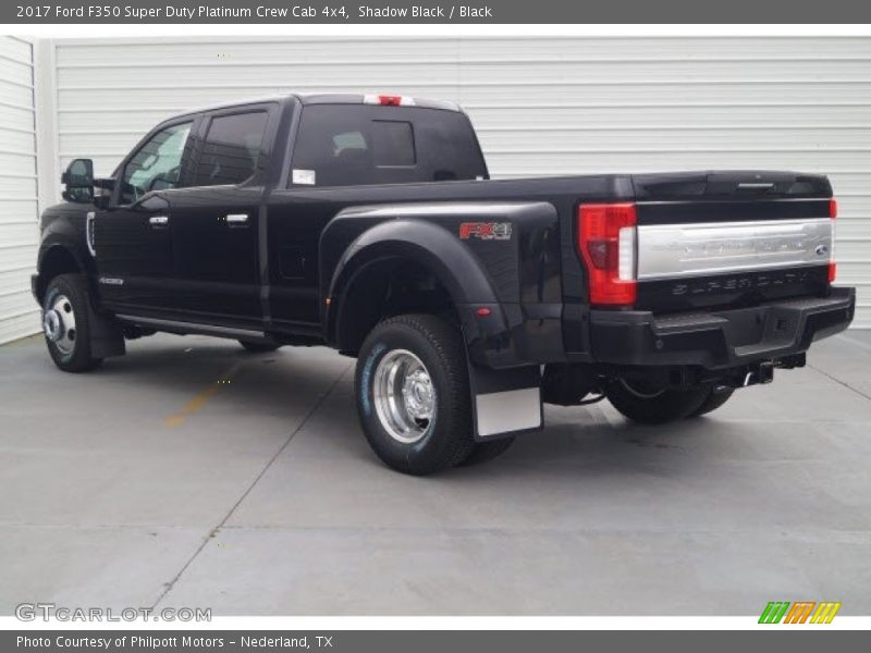 Shadow Black / Black 2017 Ford F350 Super Duty Platinum Crew Cab 4x4