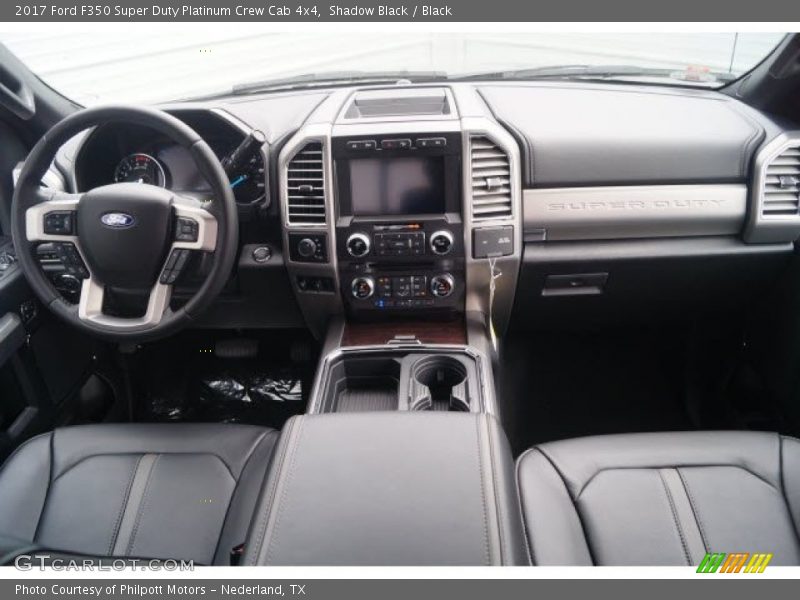 Shadow Black / Black 2017 Ford F350 Super Duty Platinum Crew Cab 4x4