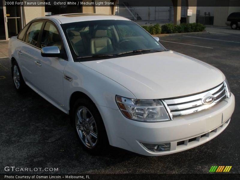Oxford White / Medium Light Stone 2008 Ford Taurus Limited