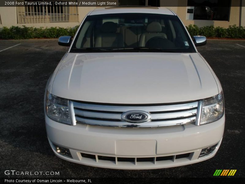 Oxford White / Medium Light Stone 2008 Ford Taurus Limited