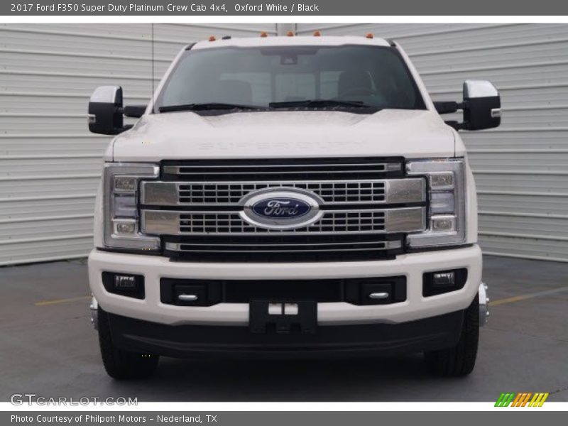 Oxford White / Black 2017 Ford F350 Super Duty Platinum Crew Cab 4x4