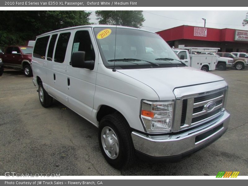 Oxford White / Medium Flint 2010 Ford E Series Van E350 XL Passenger