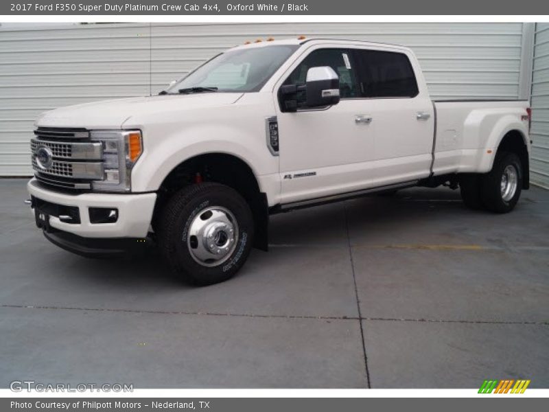 Oxford White / Black 2017 Ford F350 Super Duty Platinum Crew Cab 4x4