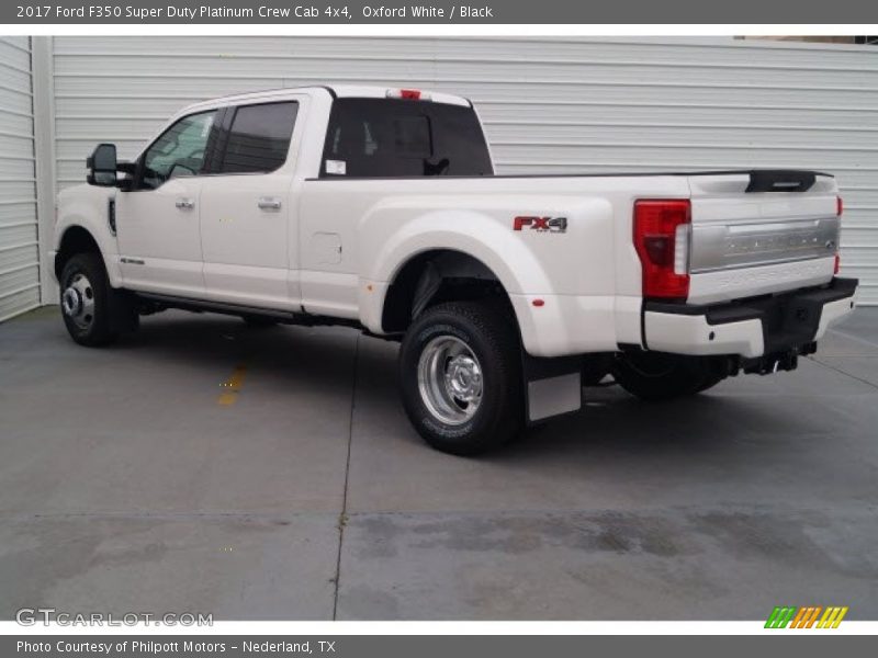 Oxford White / Black 2017 Ford F350 Super Duty Platinum Crew Cab 4x4