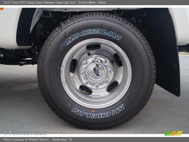 Oxford White / Black 2017 Ford F350 Super Duty Platinum Crew Cab 4x4