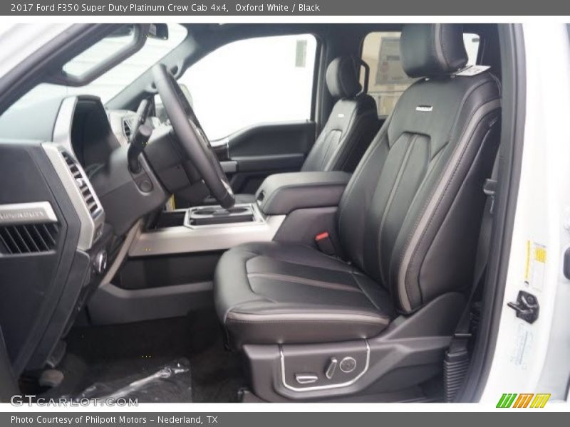 Oxford White / Black 2017 Ford F350 Super Duty Platinum Crew Cab 4x4