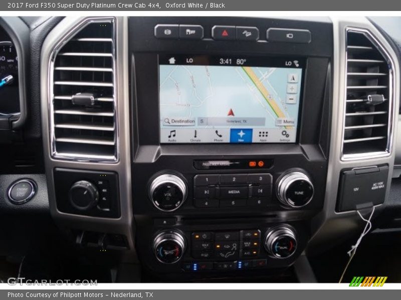 Oxford White / Black 2017 Ford F350 Super Duty Platinum Crew Cab 4x4