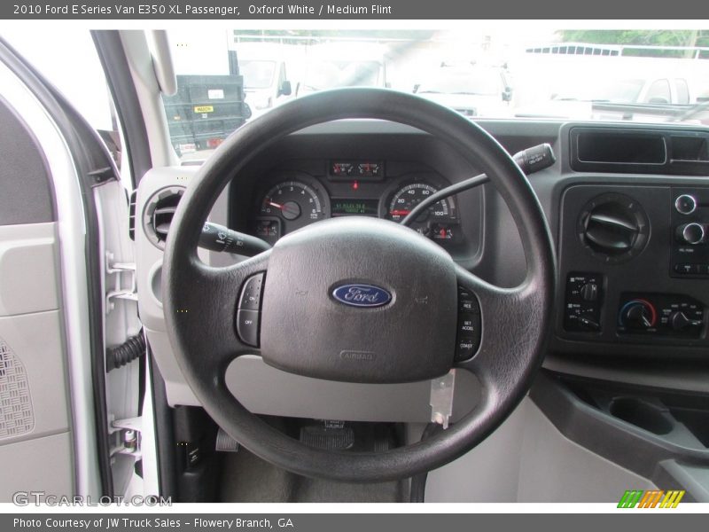 Oxford White / Medium Flint 2010 Ford E Series Van E350 XL Passenger