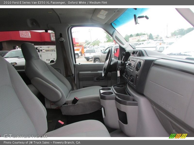 Oxford White / Medium Flint 2010 Ford E Series Van E350 XL Passenger
