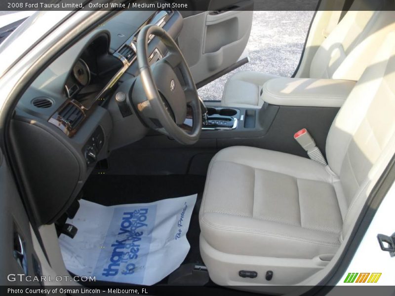 Oxford White / Medium Light Stone 2008 Ford Taurus Limited