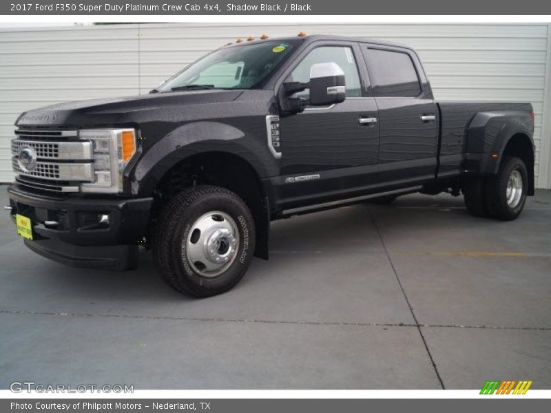 Shadow Black / Black 2017 Ford F350 Super Duty Platinum Crew Cab 4x4
