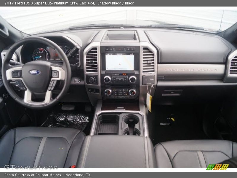 Shadow Black / Black 2017 Ford F350 Super Duty Platinum Crew Cab 4x4