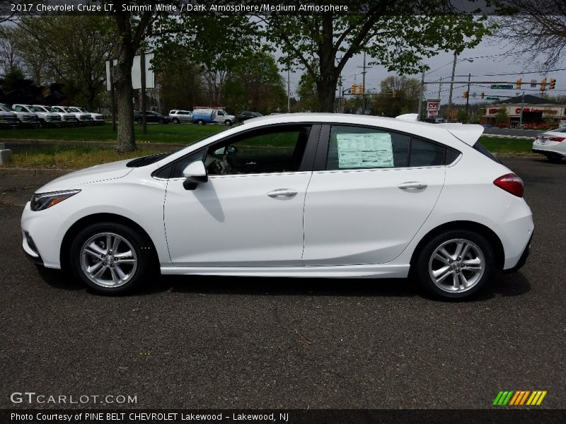 Summit White / Dark Atmosphere/Medium Atmosphere 2017 Chevrolet Cruze LT