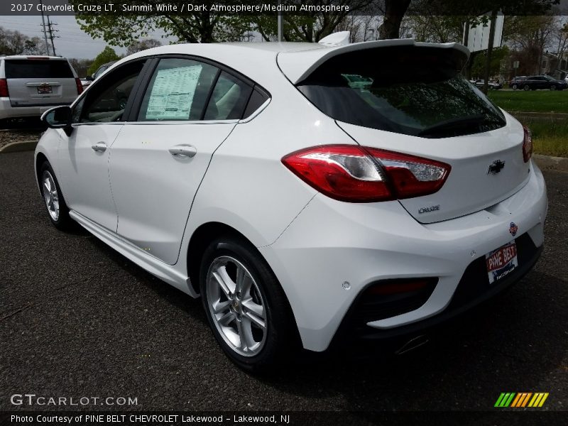 Summit White / Dark Atmosphere/Medium Atmosphere 2017 Chevrolet Cruze LT