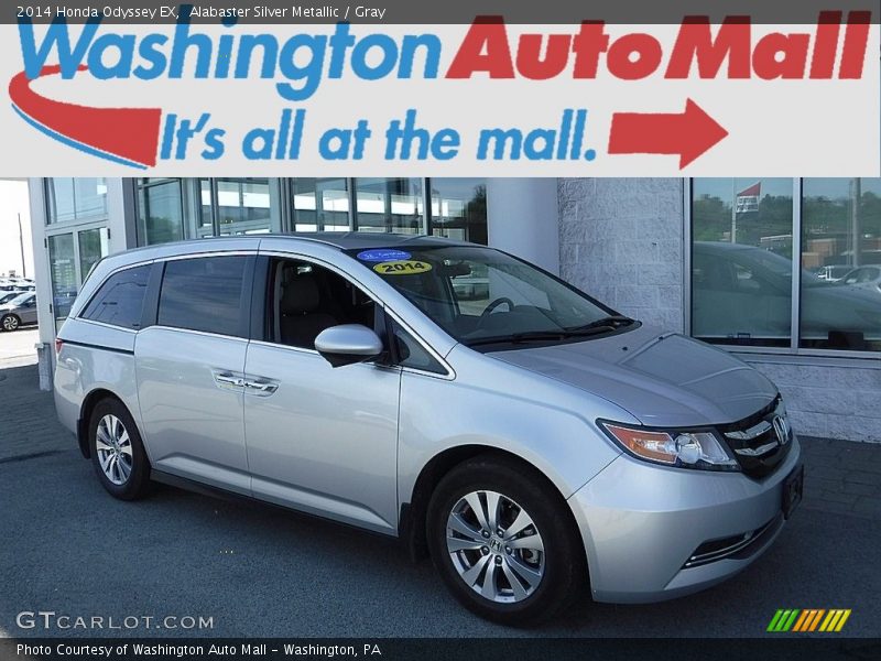 Alabaster Silver Metallic / Gray 2014 Honda Odyssey EX