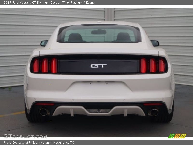 White Platinum / Ebony 2017 Ford Mustang GT Premium Coupe