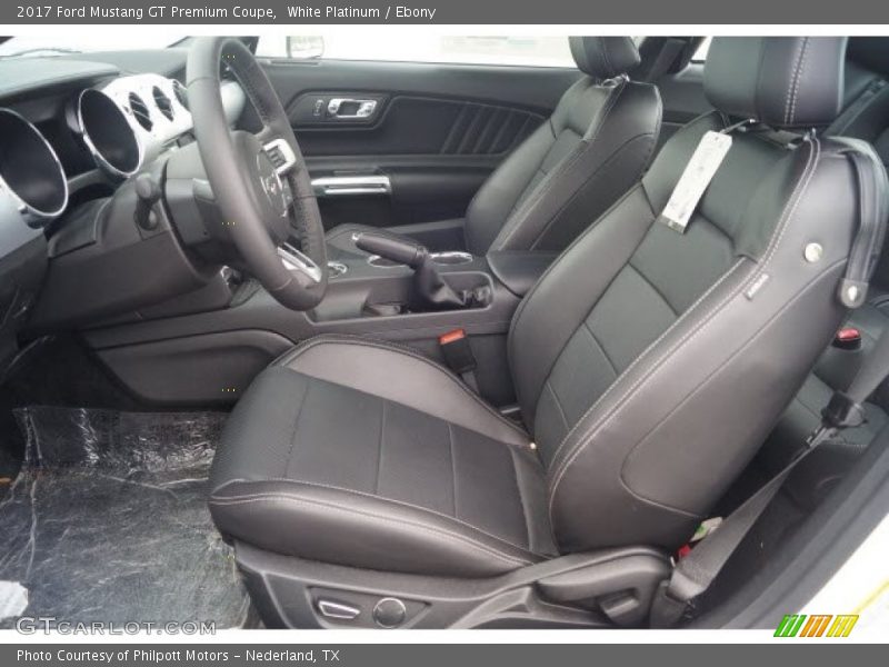 White Platinum / Ebony 2017 Ford Mustang GT Premium Coupe