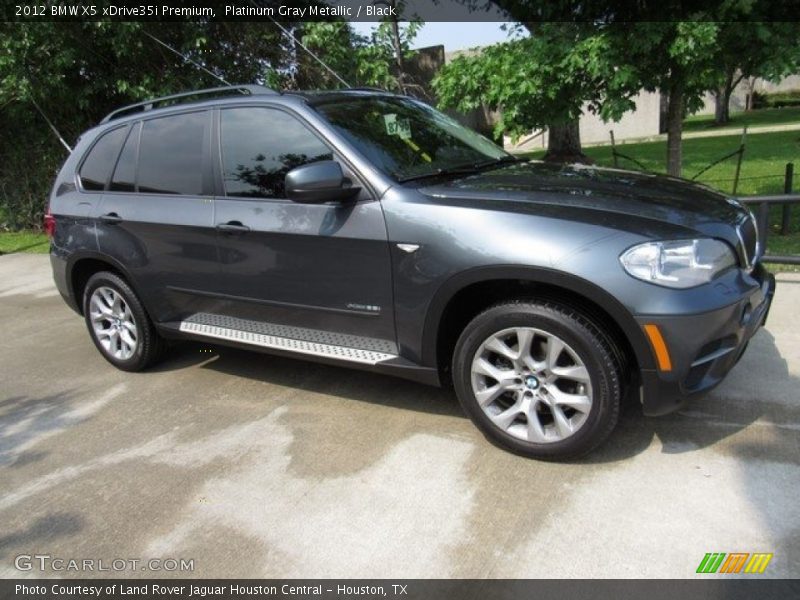Platinum Gray Metallic / Black 2012 BMW X5 xDrive35i Premium