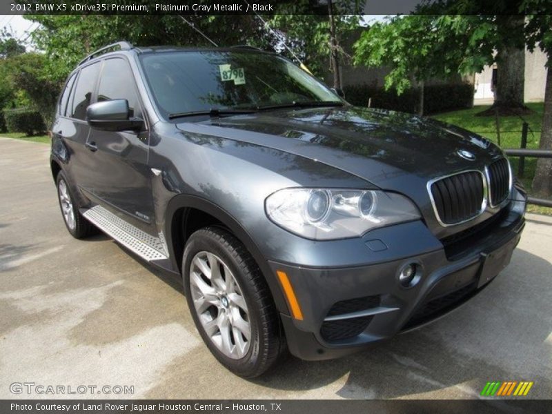 Platinum Gray Metallic / Black 2012 BMW X5 xDrive35i Premium