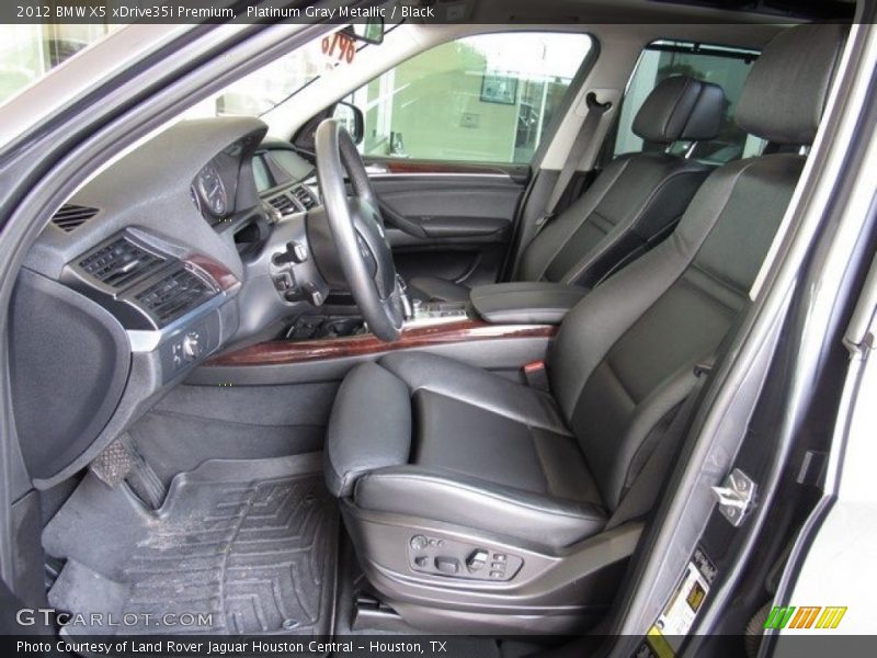 Platinum Gray Metallic / Black 2012 BMW X5 xDrive35i Premium