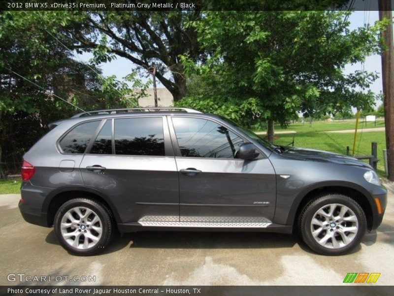 Platinum Gray Metallic / Black 2012 BMW X5 xDrive35i Premium