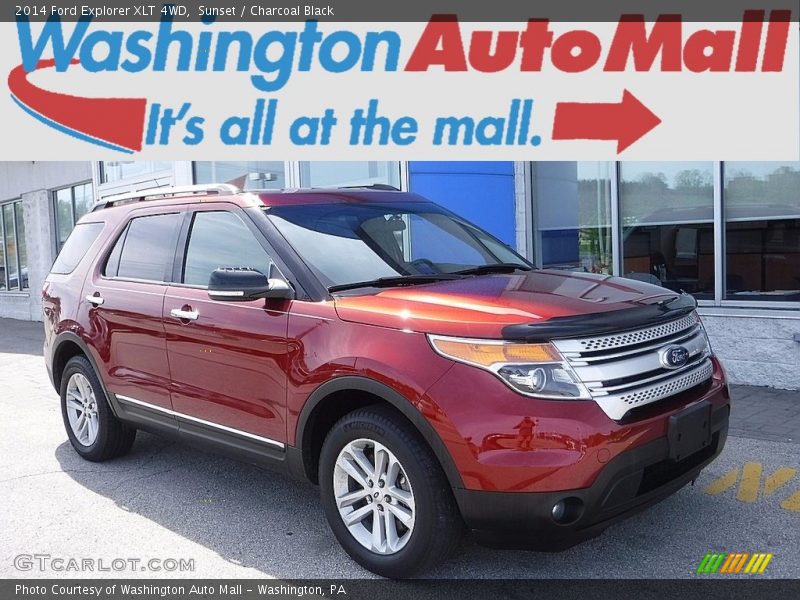 Sunset / Charcoal Black 2014 Ford Explorer XLT 4WD