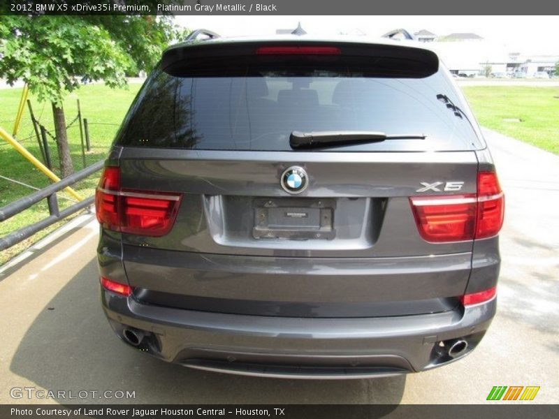 Platinum Gray Metallic / Black 2012 BMW X5 xDrive35i Premium