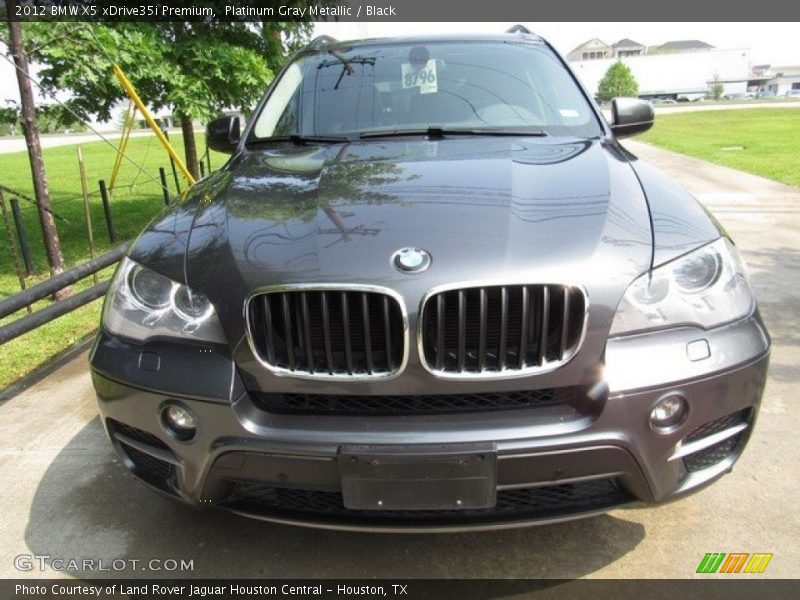 Platinum Gray Metallic / Black 2012 BMW X5 xDrive35i Premium