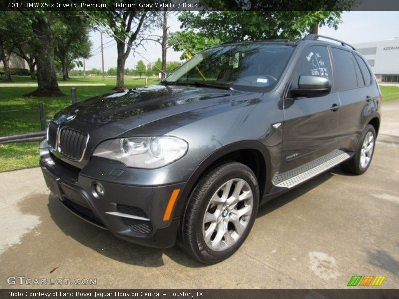 Platinum Gray Metallic / Black 2012 BMW X5 xDrive35i Premium
