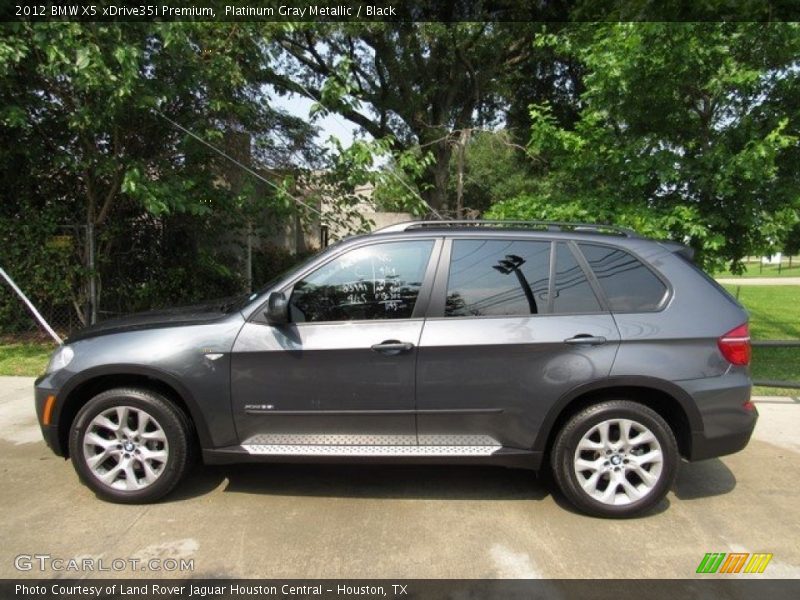 Platinum Gray Metallic / Black 2012 BMW X5 xDrive35i Premium
