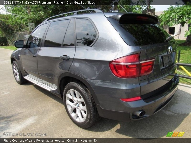 Platinum Gray Metallic / Black 2012 BMW X5 xDrive35i Premium