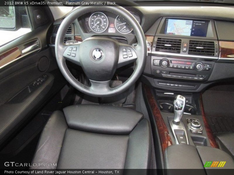 Platinum Gray Metallic / Black 2012 BMW X5 xDrive35i Premium