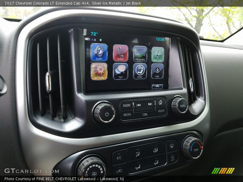 Silver Ice Metallic / Jet Black 2017 Chevrolet Colorado LT Extended Cab 4x4