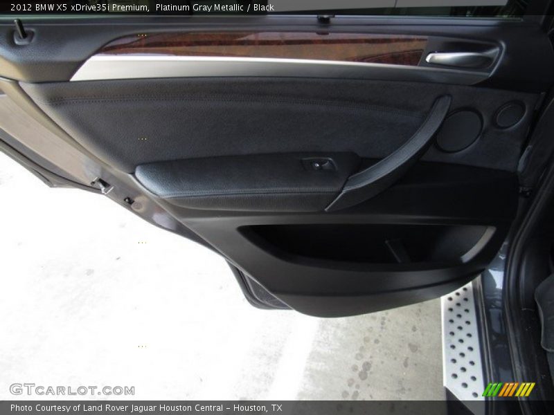 Platinum Gray Metallic / Black 2012 BMW X5 xDrive35i Premium