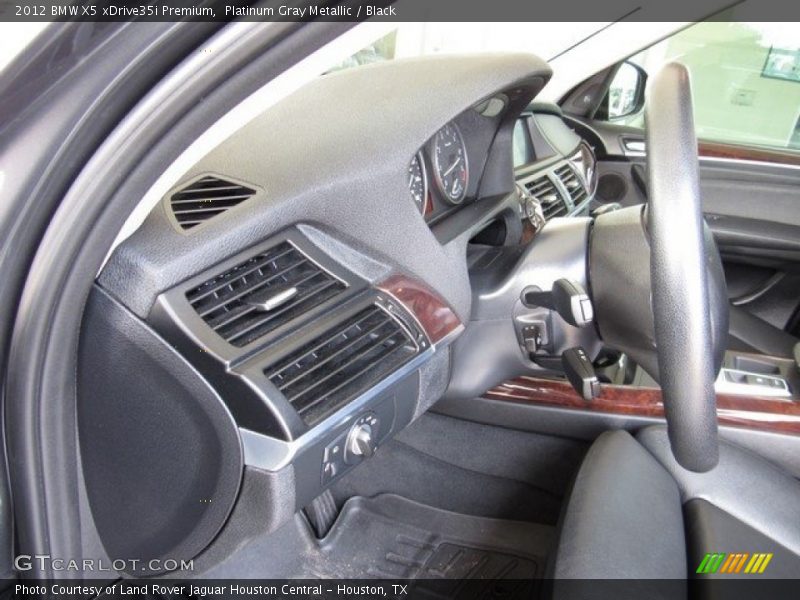 Platinum Gray Metallic / Black 2012 BMW X5 xDrive35i Premium