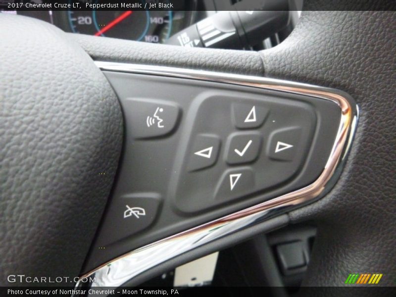 Pepperdust Metallic / Jet Black 2017 Chevrolet Cruze LT