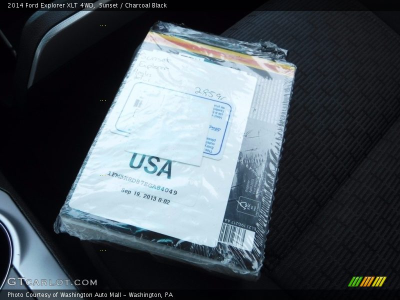 Sunset / Charcoal Black 2014 Ford Explorer XLT 4WD