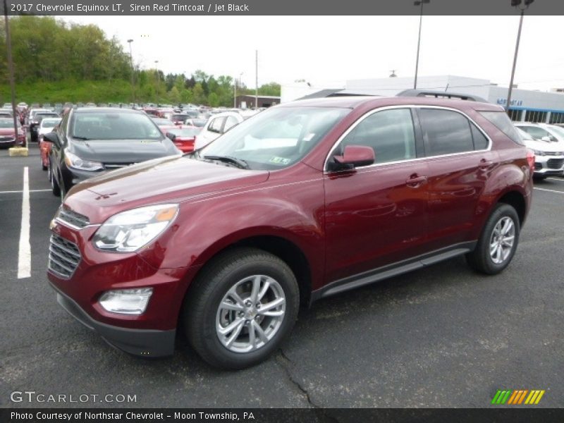 Siren Red Tintcoat / Jet Black 2017 Chevrolet Equinox LT