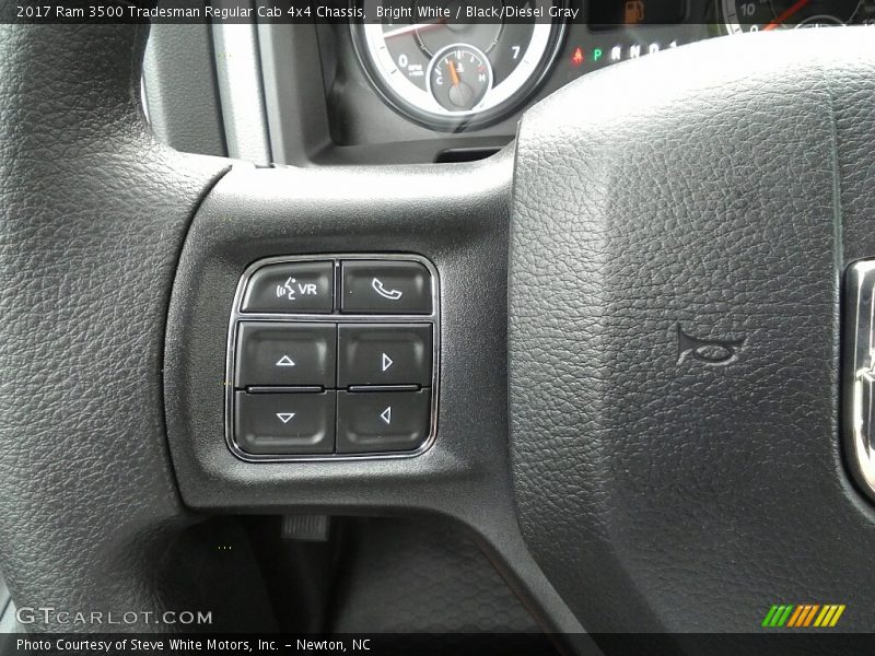 Bright White / Black/Diesel Gray 2017 Ram 3500 Tradesman Regular Cab 4x4 Chassis