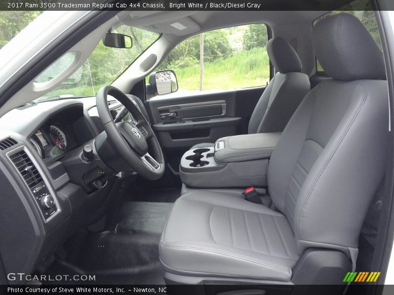 Bright White / Black/Diesel Gray 2017 Ram 3500 Tradesman Regular Cab 4x4 Chassis