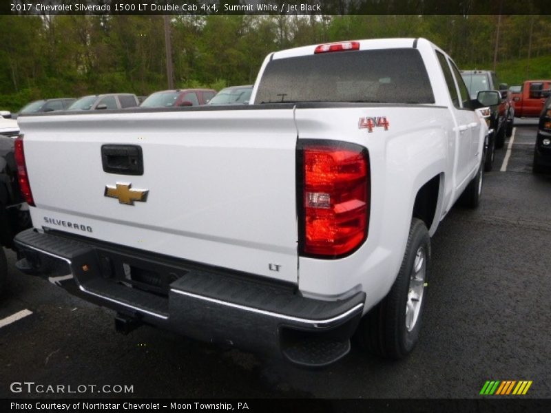 Summit White / Jet Black 2017 Chevrolet Silverado 1500 LT Double Cab 4x4