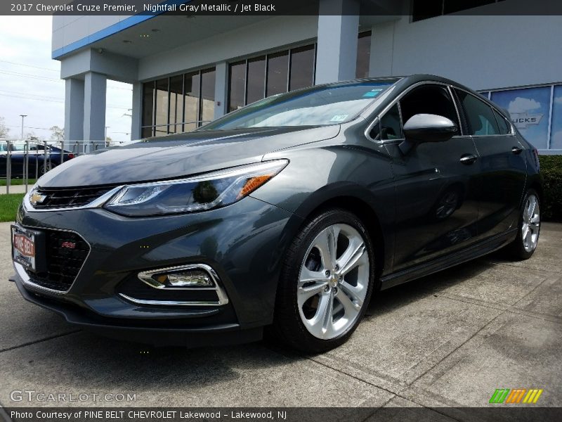 Nightfall Gray Metallic / Jet Black 2017 Chevrolet Cruze Premier