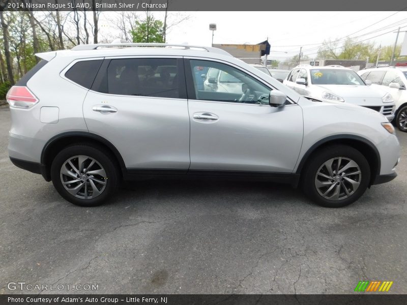 Brilliant Silver / Charcoal 2014 Nissan Rogue SL AWD