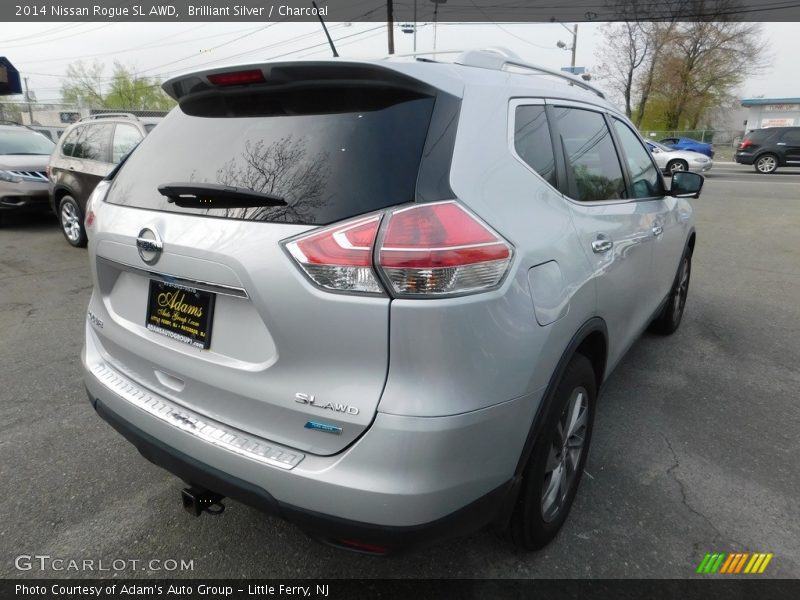 Brilliant Silver / Charcoal 2014 Nissan Rogue SL AWD