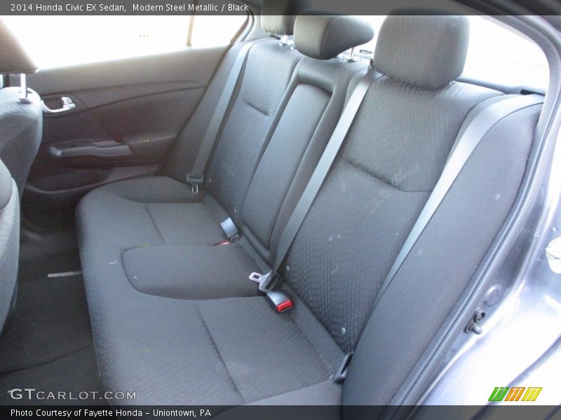 Modern Steel Metallic / Black 2014 Honda Civic EX Sedan