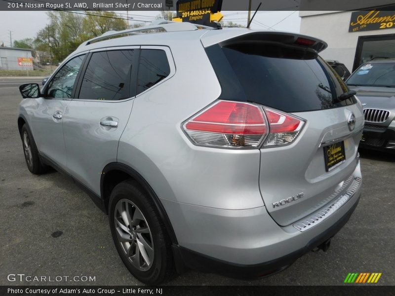 Brilliant Silver / Charcoal 2014 Nissan Rogue SL AWD