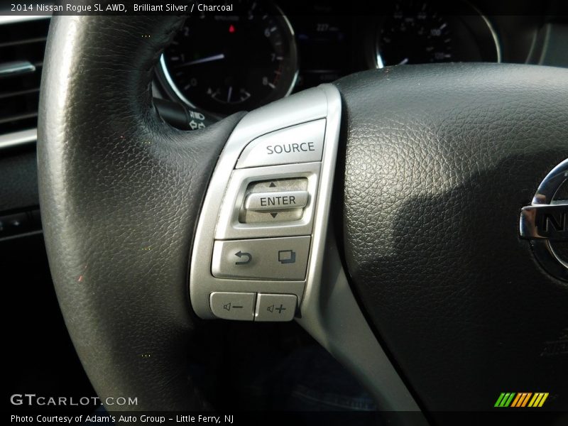 Brilliant Silver / Charcoal 2014 Nissan Rogue SL AWD