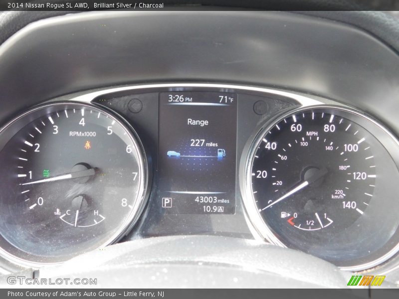 Brilliant Silver / Charcoal 2014 Nissan Rogue SL AWD