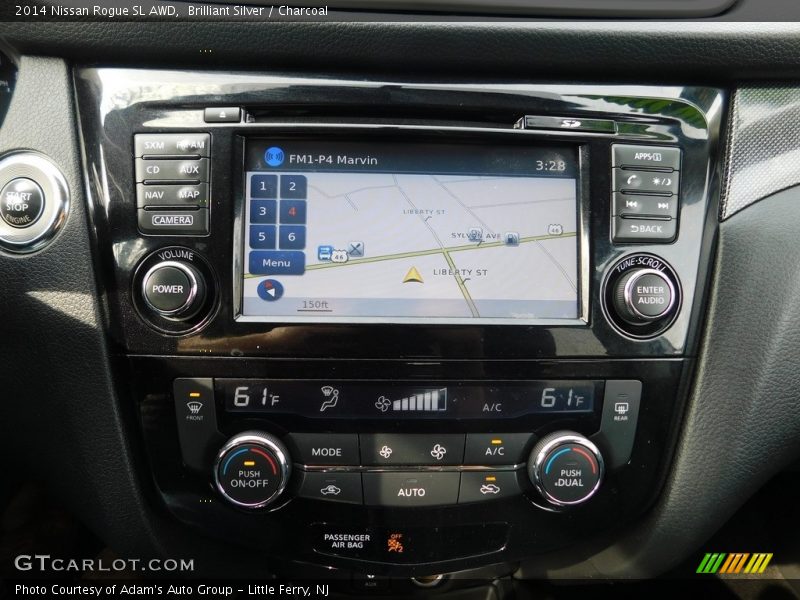 Brilliant Silver / Charcoal 2014 Nissan Rogue SL AWD